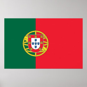 Poster with Flag of Portugal