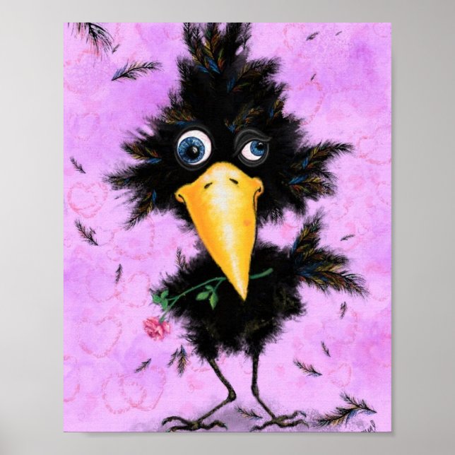 Poster with Funny Bird (Front)