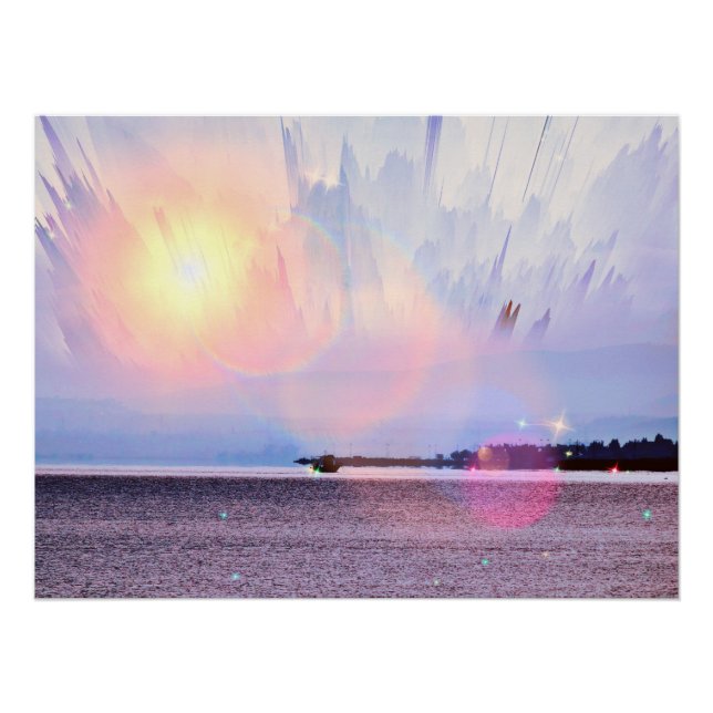 Poster with impressive sea view  (Front)