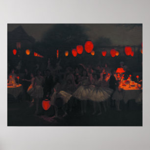 Poster with Thomas Cooper Gotch Painting