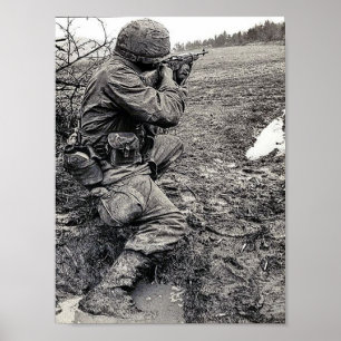 Poster with USA Army in Vietnam