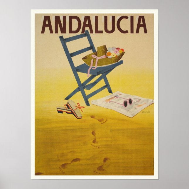 Poster with Vintage Spain Print (Front)