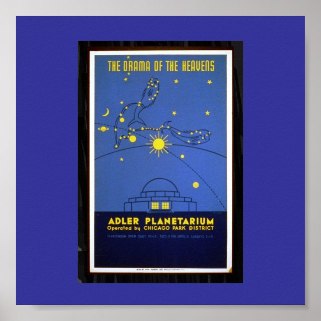 Poster-WPA Chicago-Drama of the Heavens-WPA Poster (Front)
