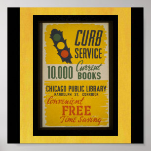 Poster- WPA Chicago-Public Library-WPA Poster