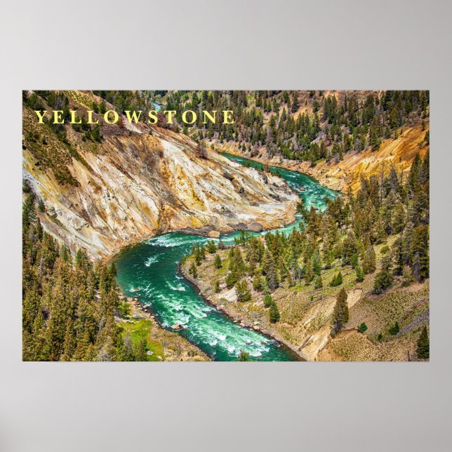 Poster Yellowstone River Canyon (Front)