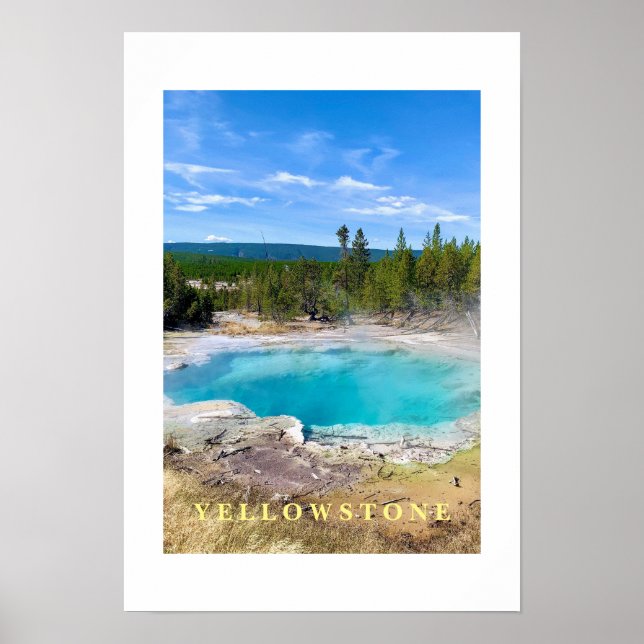 Poster Yellowstone Thermal Hot Pot (Front)