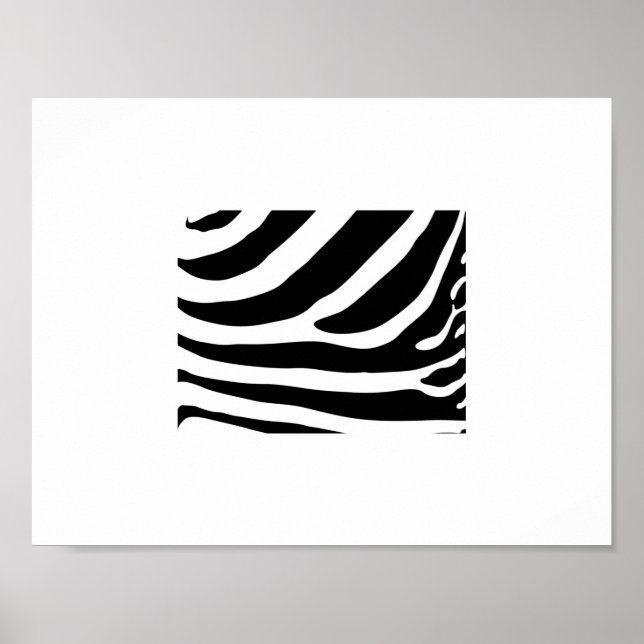 Poster - Zebra Stripes Abstract 2 (Front)