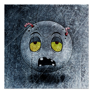 Poster Zombiemoji Vintage
