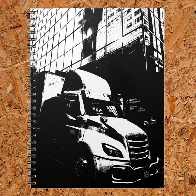 Posterised Lorry Truck in Montreal Canada Notebook (Creator Uploaded)