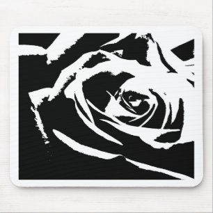 Posterised Rose Art Mouse Pad