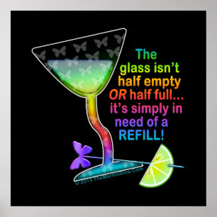 POSTERS & ARCHIVAL PRINTS - GLASS HALF FULL