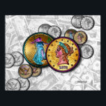 Posters & Fine Art - Big Coin Pop Art<br><div class="desc">For all of you who love money, can't get enough cash, need more moolah and crave currency! Here's a little pop art that should tickle your wallet and pamper your purse! Big Coins Pop Art will bring a contemporary and colourful touch of flash and cash to your life! Broker your...</div>