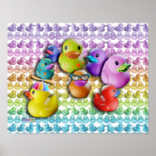 Posters & Fine Art Rubber Duckies Pop Art