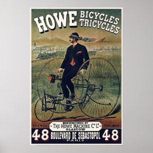 Posters/Prints: Howe Bicycles Tricycles Poster