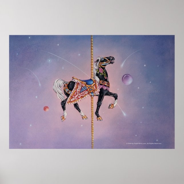 Posters, Prints - Petaluma Carousel Horse 2 (Front)