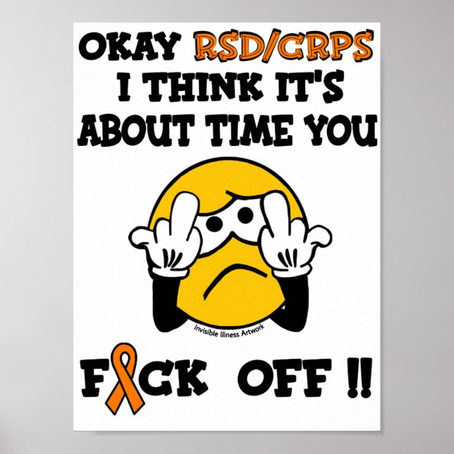 POSTERS...RSD/CRPS - OKAY POSTER (Front)
