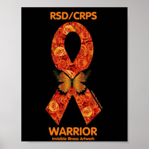 POSTERS...RSD/CRPS - Orange Roses Poster