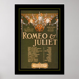 Posters Theatre Vintage Romeo Juliet