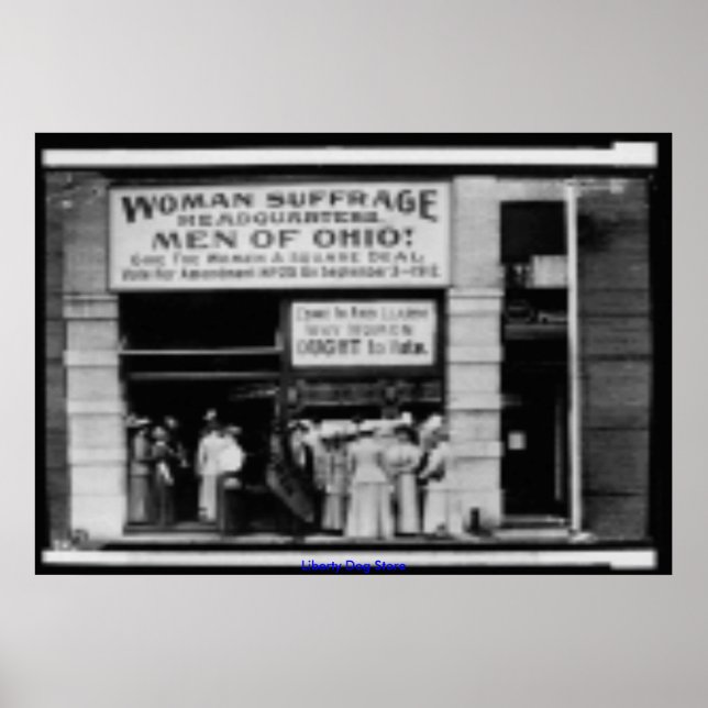 POSTERS - VINTAGE - WOMENS SUFFRAGE HEADQUARTERS (Front)