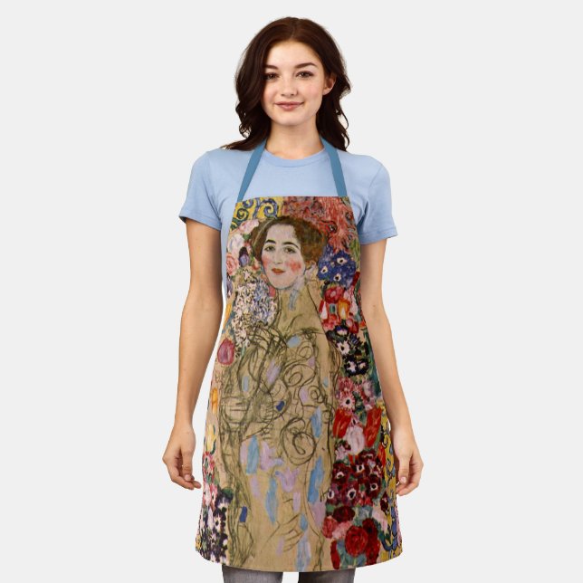 Posthumous Portrait of Ria Munk by Gustav Klimt Apron (Worn)
