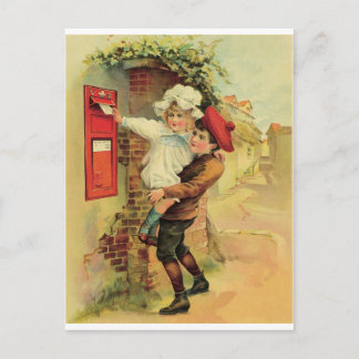 Posting a letter postcard