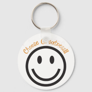 Postive Gift Keychain-Choose Greatness Key Ring
