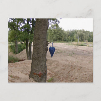 Postkarte - "abhängen" postcard