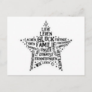Postkarte 'FAMILIENSTERN' Postcard
