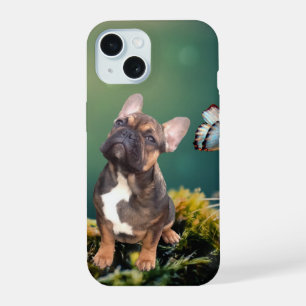 Postkarte französische Bulldogge iPhone 15 Case
