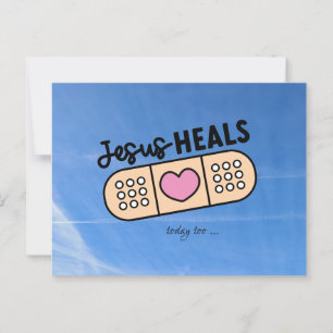 Postkarte Jesus heilt auch heute - Jesus heals ... Postcard