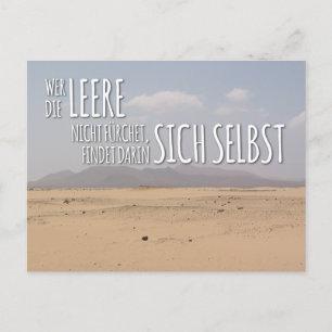 Postkarte „Leere & Selbstfindung“ Postcard