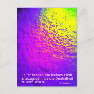 Postkarte   "Licht" Postcard