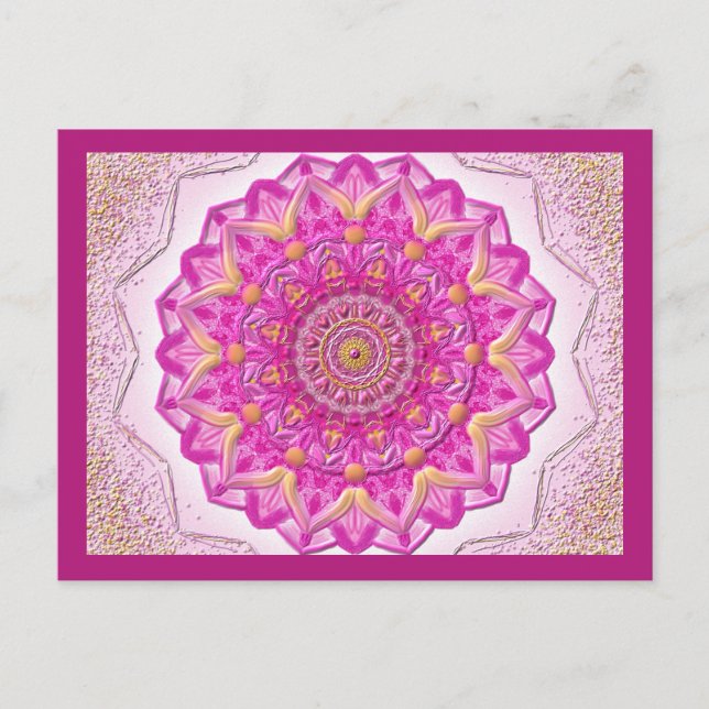 Postkarte MagicMandala Magenta Postcard (Front)