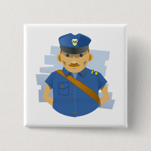 Postman 15 Cm Square Badge