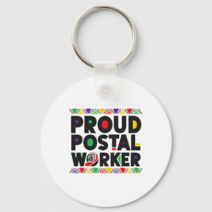 Postman Mailman African American Black History Mon Key Ring