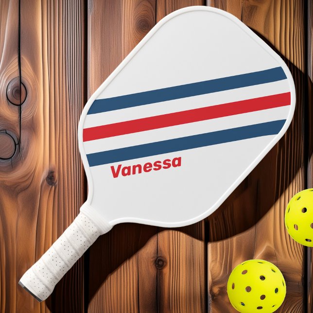 Postman Nostalgic Stripes with Name Pickleball Paddle (Creator Uploaded)