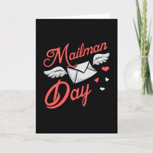 Postman Post Mail Mailman Day Delivery Gift Idea Card