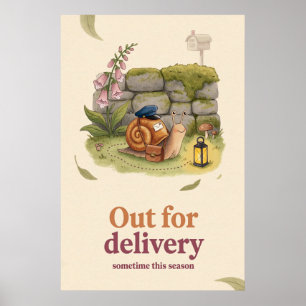 Postman Snail Storybook Poster