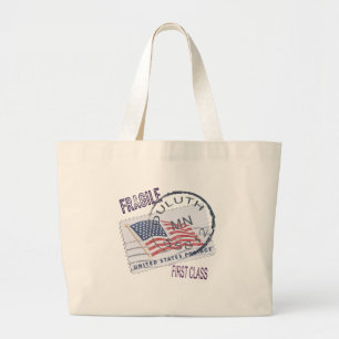 Postmark Duluth 55812 Large Tote Bag