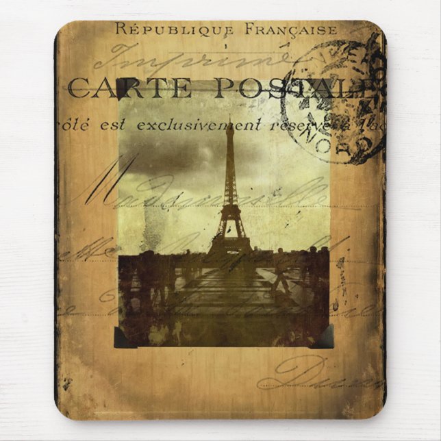 Postmarked Paris Mouse Pad (Front)
