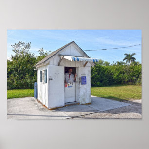 Postmaster Don in Ochopee, Florida Poster