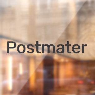 Postmater Delivery Driver Car Window Decal