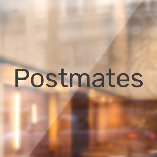 Postmates Delivery Driver Car Window Decal
