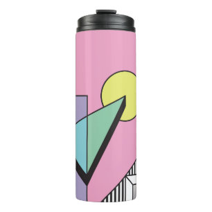 Postmodern Geometric: Abstract Composition Thermal Tumbler