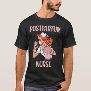 Postpartum Nurse Boxing Gloves Fighter T-Shirt