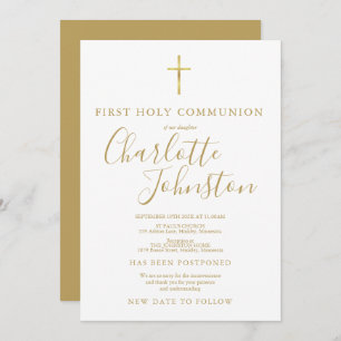 Postponed Announcement First Holy Communion