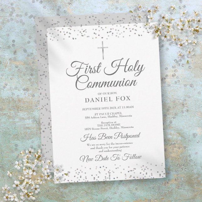 Postponed Announcement Silver First Holy Communion (Postponed Announcement Silver First Holy Communion)