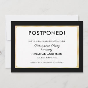Postponed Retirement Party Announcement