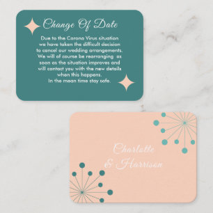 Postponed Wedding Change Of Date Announcement