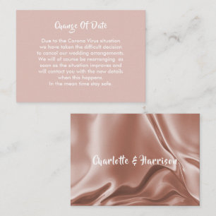 Postponed Wedding Change Of Date Announcement